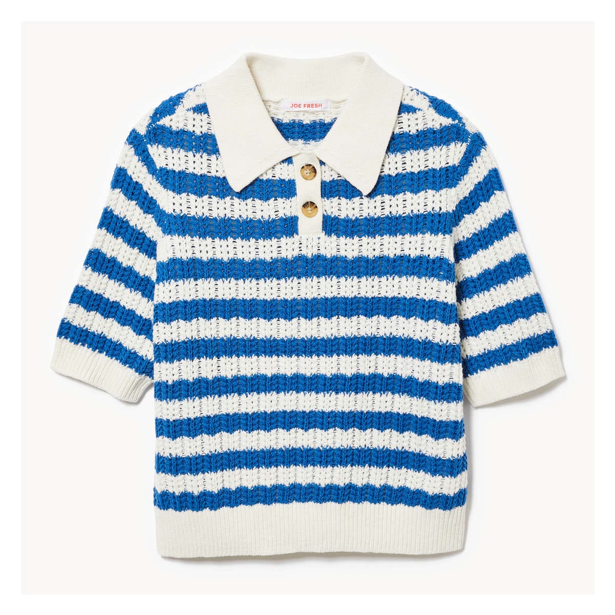 Stripe Knit Polo
