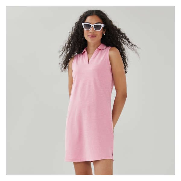 Golf Polo Dress - Pink Mix