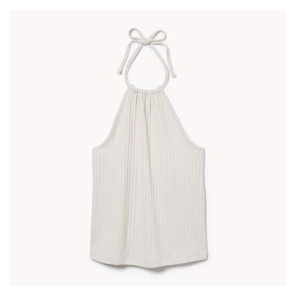 Rib Halter Top - Light Sand