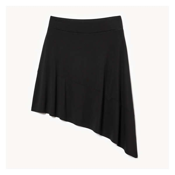 Asymmetrical Low Rise Skirt - JF Black
