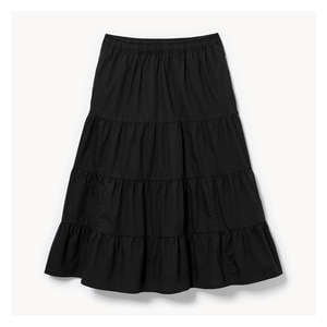 Tiered Midi Skirt - JF Black