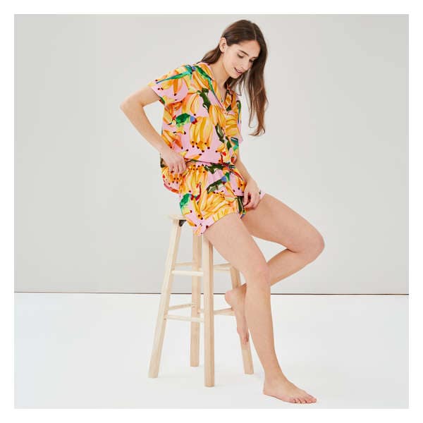 Printed Pajama Short - Light Pink
