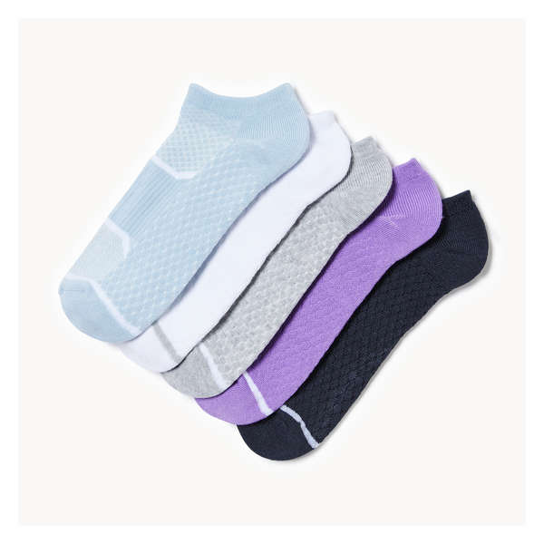 5-Pack Low-Cut Socks - Purple