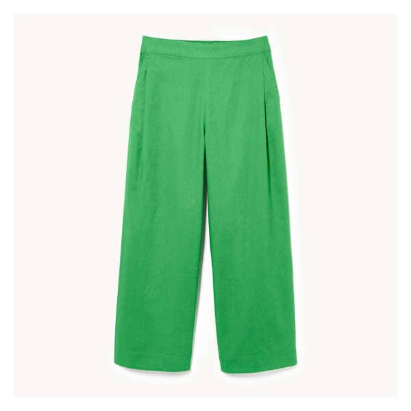 Linen Blend Pant - Bright Green