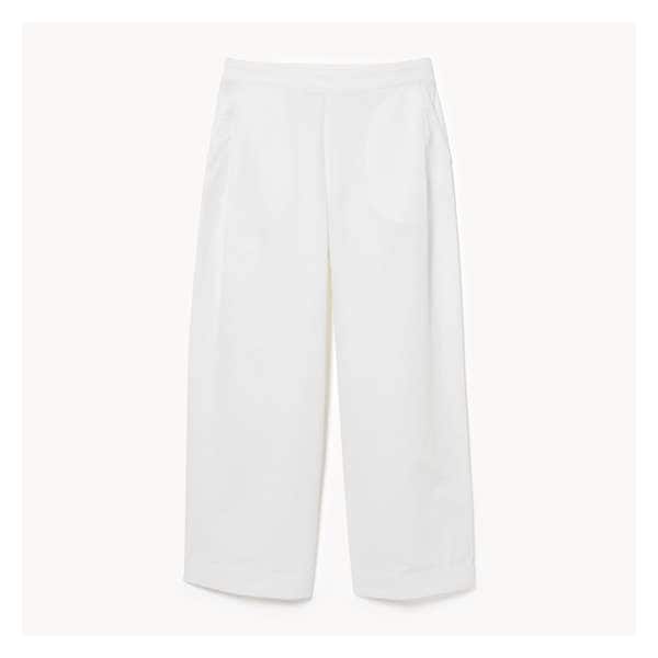 Linen Blend Pant - Bright White