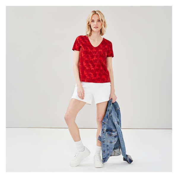 Active Canada V-Neck T-Shirt - Red