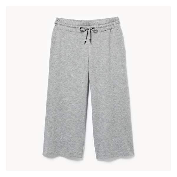 Active Terry Crop Pant - Grey Mix