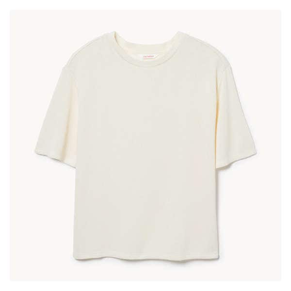 Textured T-Shirt - Cream