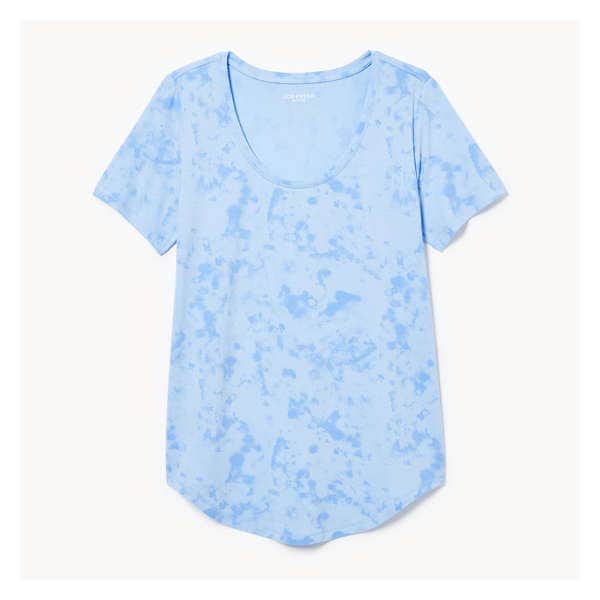 Active Scoop Neck T-Shirt - Light Blue