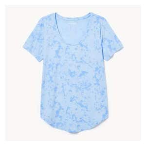 Active Scoop Neck T-Shirt - Light Blue
