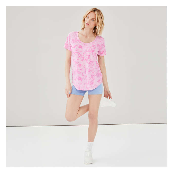 Women's Active Scoop Neck T-Shirt - Pink