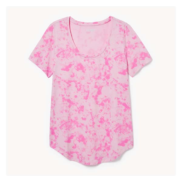 Active Scoop Neck T-Shirt - Pink
