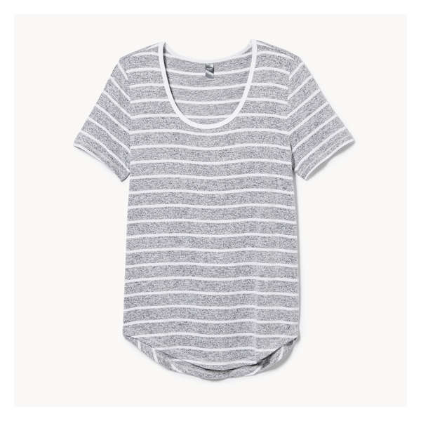 Active Stripe T-Shirt - Grey Mix