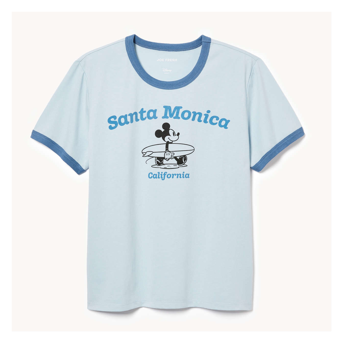 Mickey Mouse Santa Monica Ringer T-Shirt