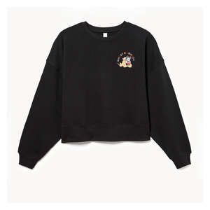 Mickey Mouse and Friends Crop Sweatshirt - JF Black