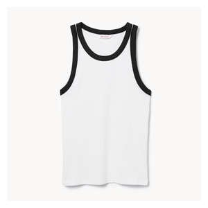 Rib Racerback Tank - White
