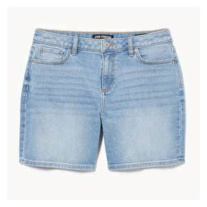 Light Wash Relaxed Fit Denim Short - Light Wash