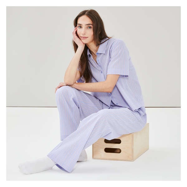 Stripe Pajama Pant - Light Purple