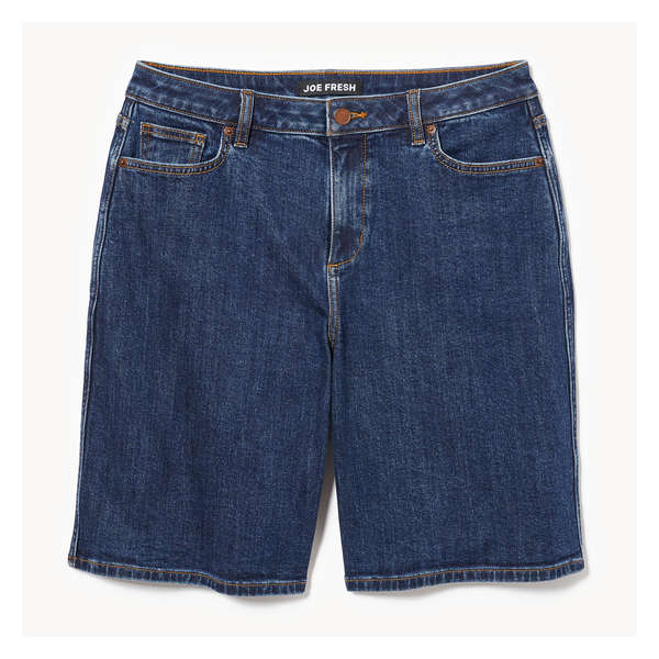 Dark Wash Bermuda Denim Short - Dark Wash