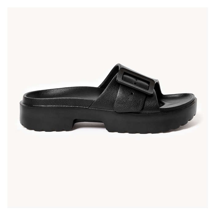 Women's Chunky Buckle Slides