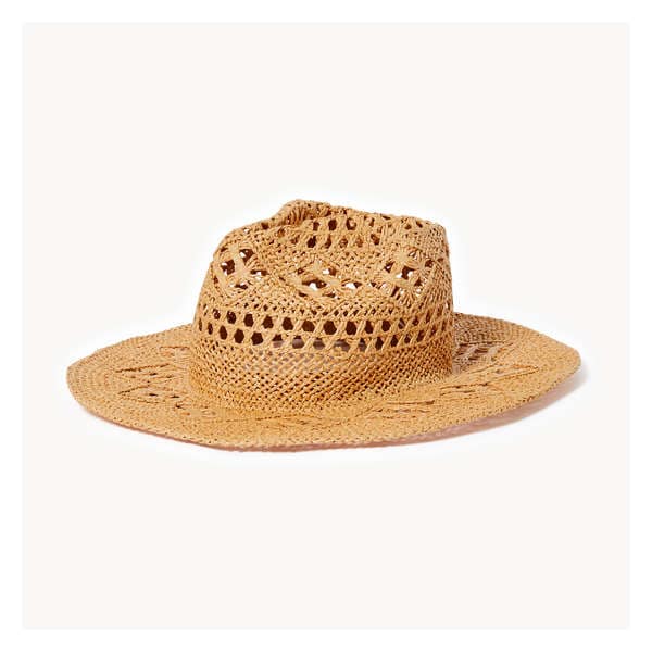 Straw Cowboy Hat - Dark Taupe