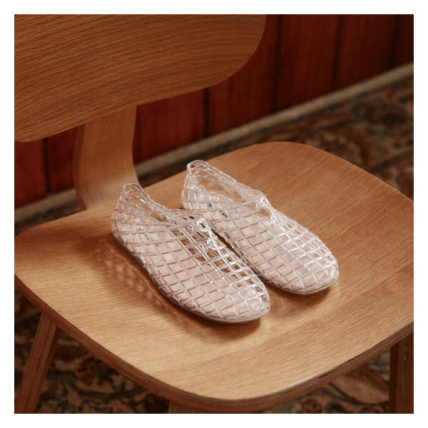 Jelly Flat Shoes - Cream