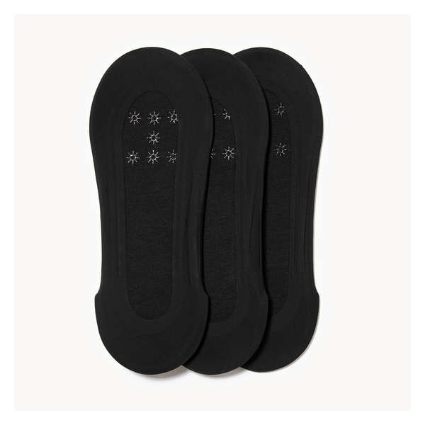 3-Pack Footlets - Black
