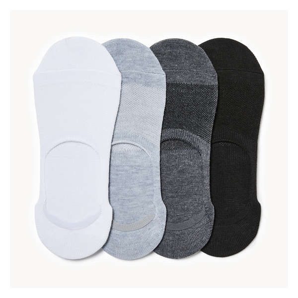 4-Pack Mesh Footlets - Black