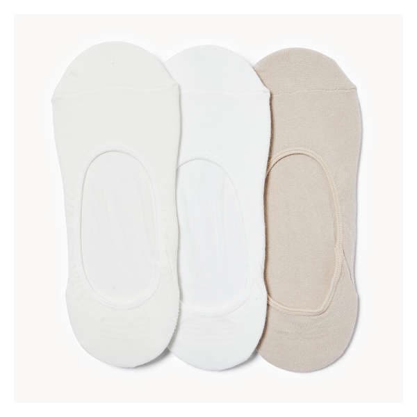 3-Pack Ultra Low Footlets - Cream