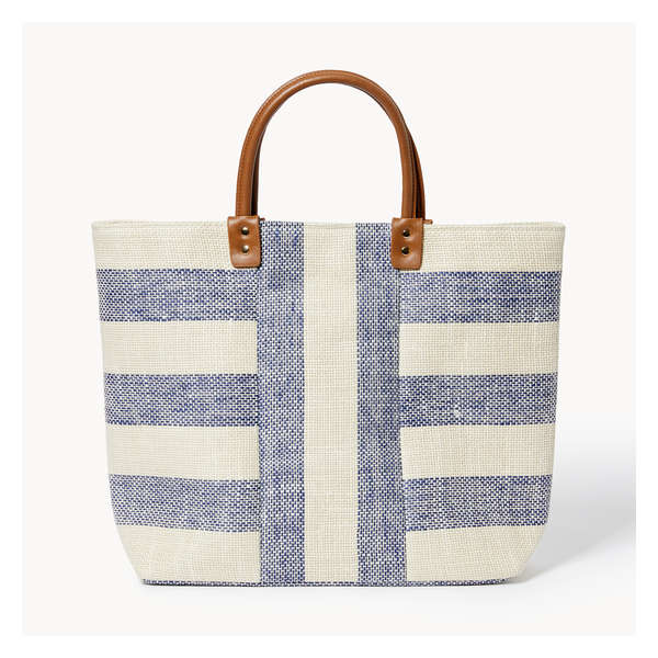Stripe Tote - Navy