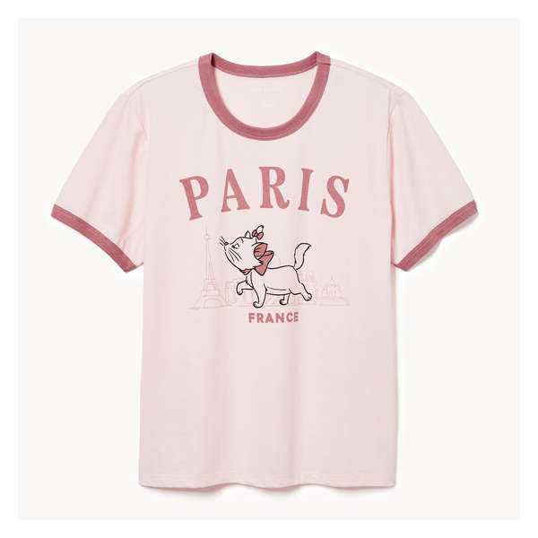 The Aristocats Marie Ringer T-Shirt - Light Pink