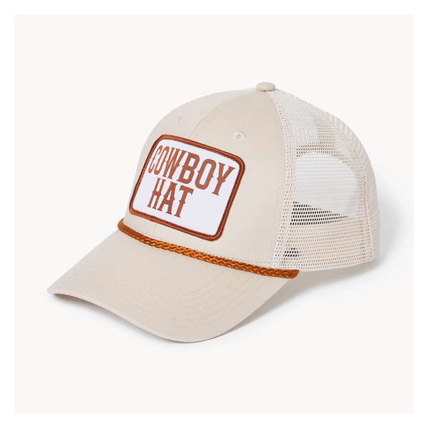 Adult Cowboy Baseball Cap - Beige