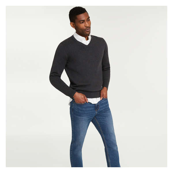 mens charcoal sweater