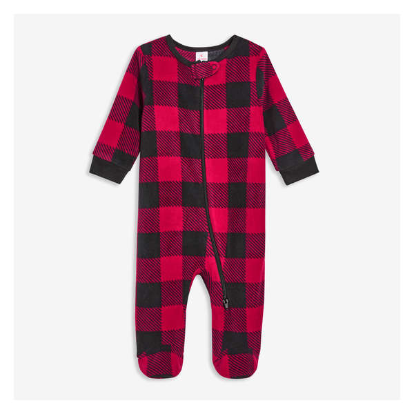 Baby Holiday Footed Sleeper - Red
