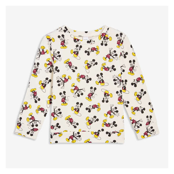 Toddler Disney Mickey Mouse Fleece Pullover - Ivory