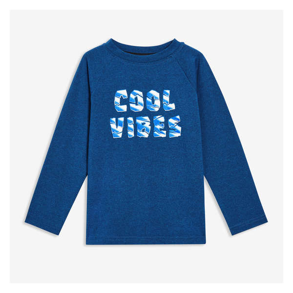 Toddler Boys' Active Long Sleeve - Dark Navy Mix