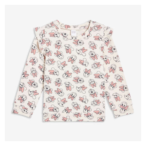 Baby Disney Minnie Mouse Ruffle Pullover - Ivory