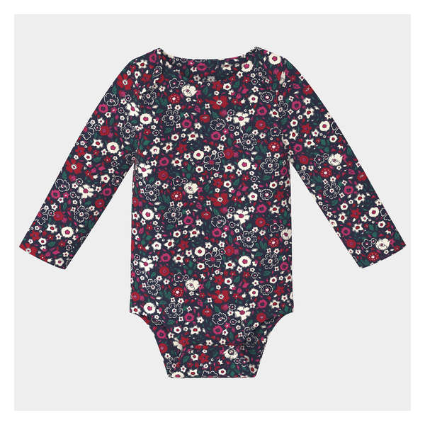 Baby Girls' Printed Bodysuit - Dark Navy