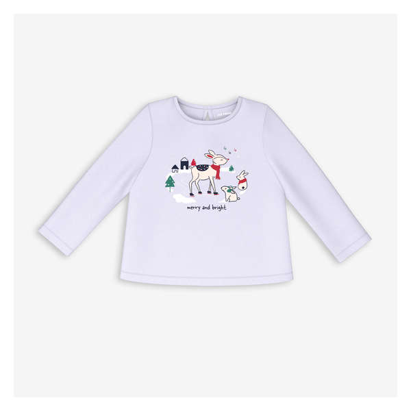 T-shirt à manches longues pour bébés filles - Violet Pâle
