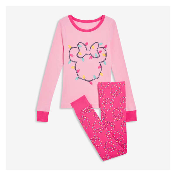 Kid Disney Minnie Mouse Holiday Sleep Set - Light Pink