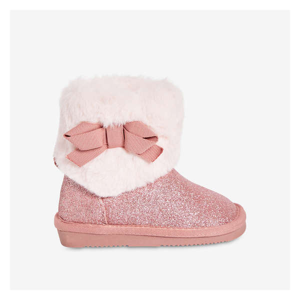 Toddler Girls' Glitter Boots - Pink