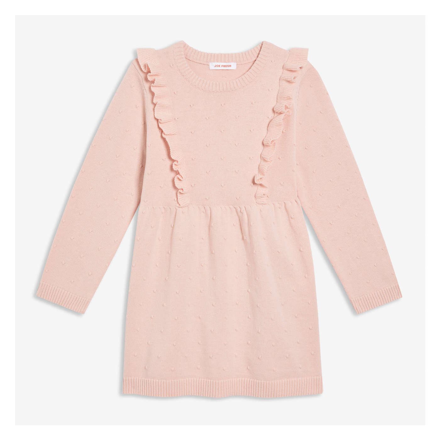 Kid Girls' Cropped Sweater in Dusty Rose from Joe Fresh