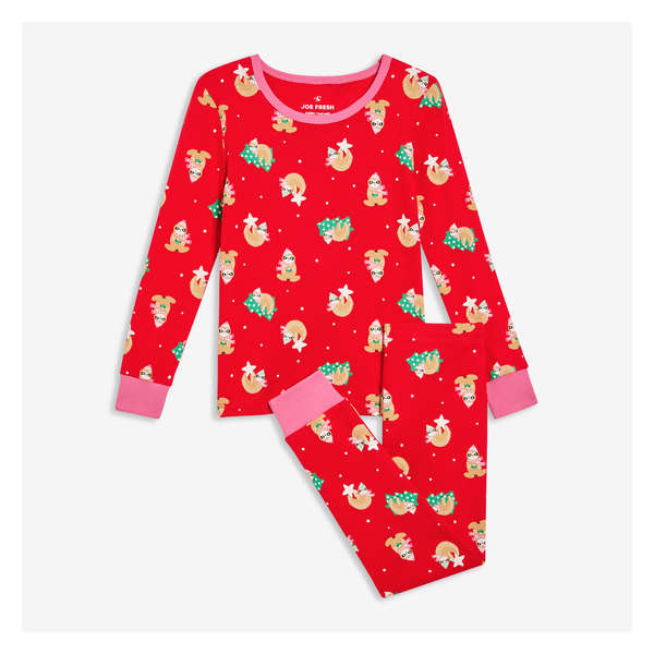 Toddler Girls' 2 Piece Sleep Set - Red