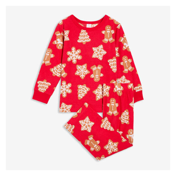 Toddler Girls' 2 Piece Fleece Sleep Set - Red