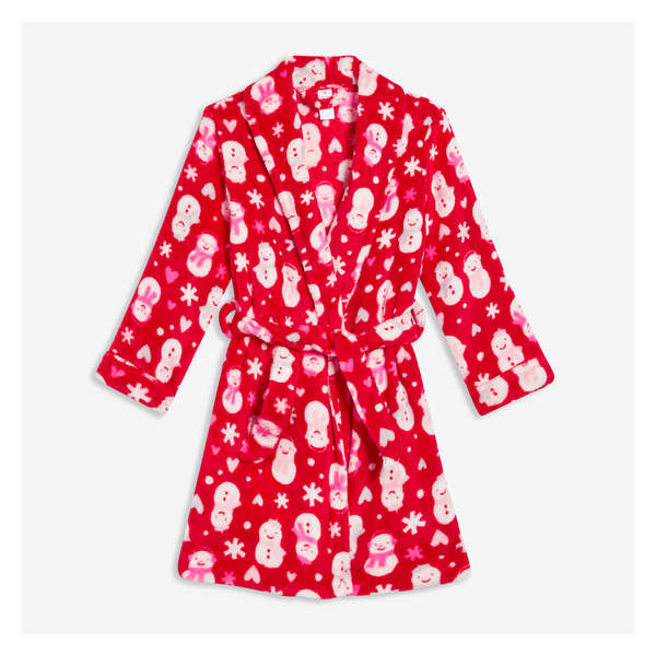 Toddler Girls' Fleece Robe - Red