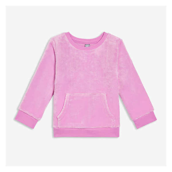 Toddler Girls' Plush Fleece Pullover - Light Purple