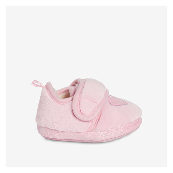 Toddler Girls' Glitter Slippers - Pink
