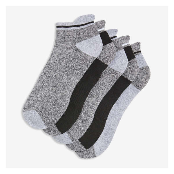 Men's 5 Pack Active Low-Cut Socks - Black