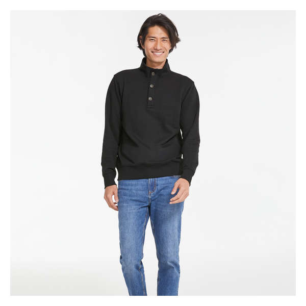 Men's Fleece Pullover - Black