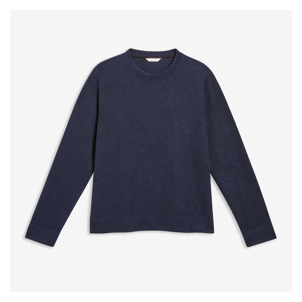 Men's Crew Neck Sweater - Dark Navy